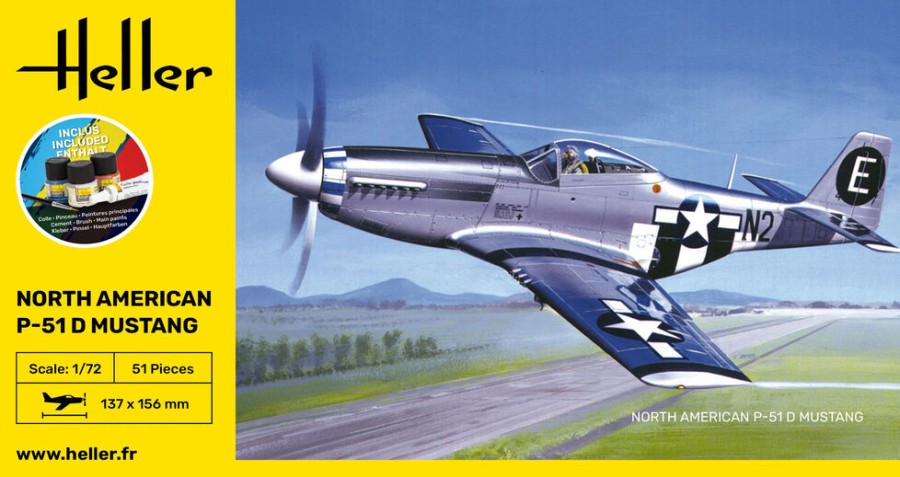 Aviation Heller | Kit De Demarrage P-51 Mustang (56268)