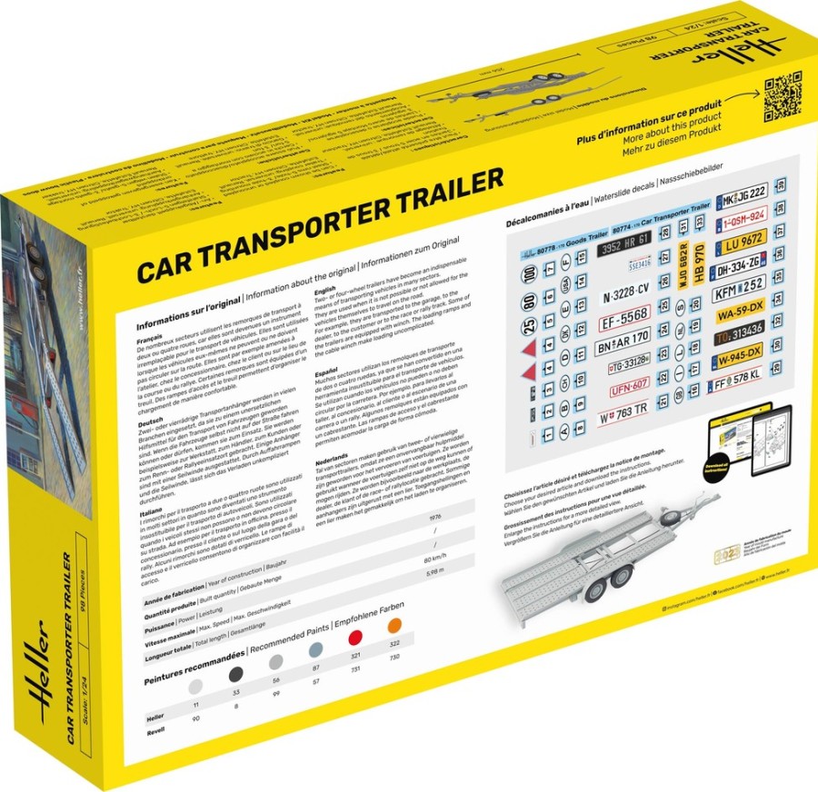 Vehicules Heller | Kit De Demarrage Remorque Porte-Voitures (56774)