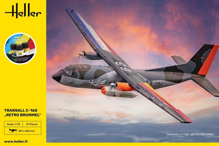 Aviation Heller | Kit De Demarrage Transall C-160 Retro Brummel (56358)