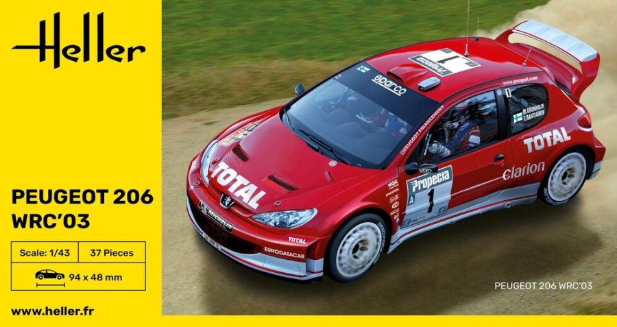 Vehicules Heller | Peugeot 206 Wrc'03 (80113)