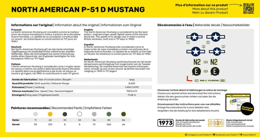 Aviation Heller | P-51 Mustang (80268)