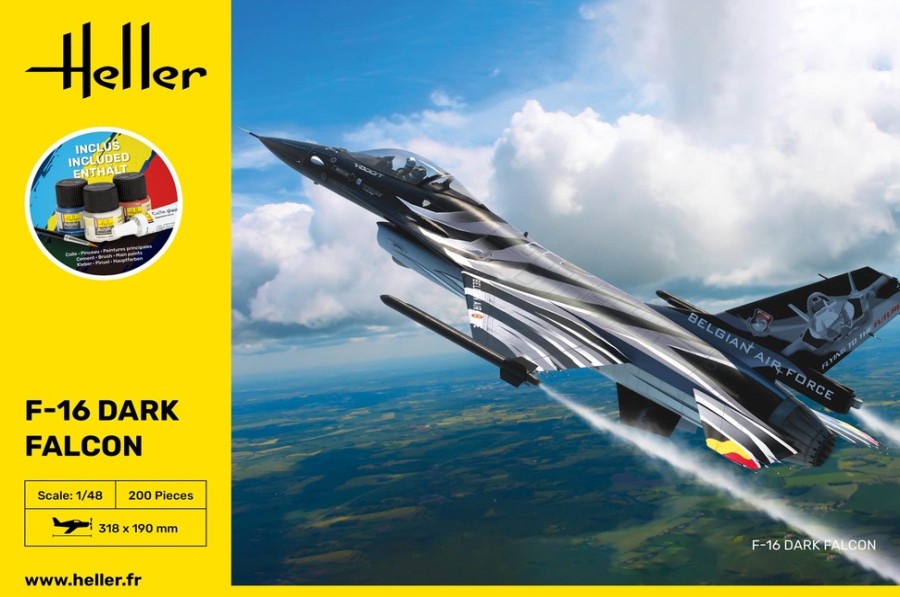 Aviation Heller | Kit De Demarrage F-16 Dark Falcon (35411)