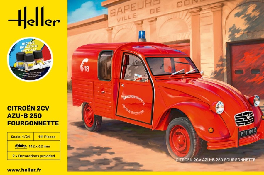 Vehicules Heller | Kit De Demarrage Citroen 2Cv Fourgonette Ak 250 (58701)