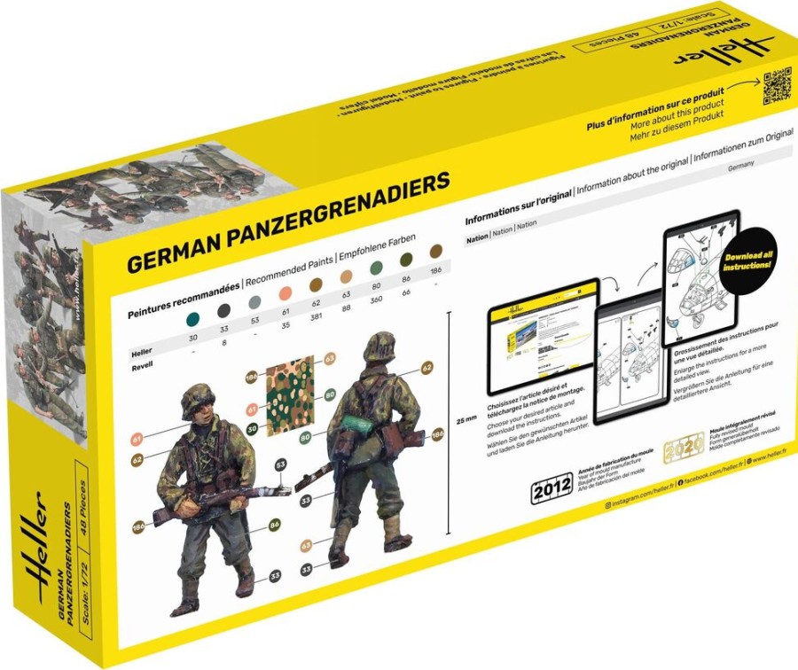 Les Figures Heller | Panzergrenadiers Allemands (49606)