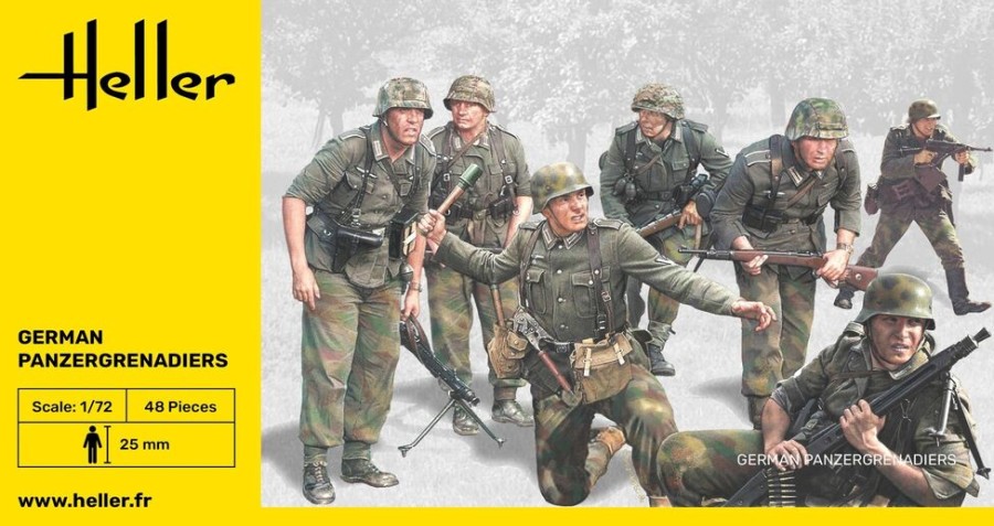 Les Figures Heller | Panzergrenadiers Allemands (49606)