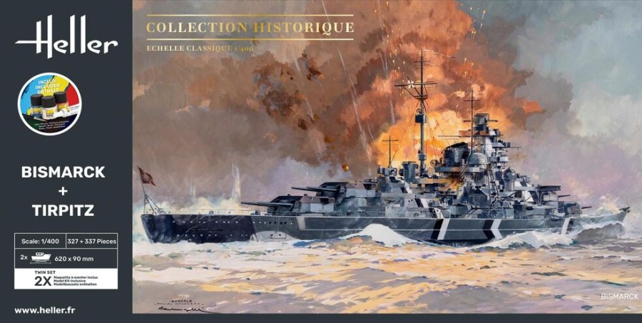 Expedition Heller | Kit De Demarrage Bismarck + Tirpitz Twinset (55078)