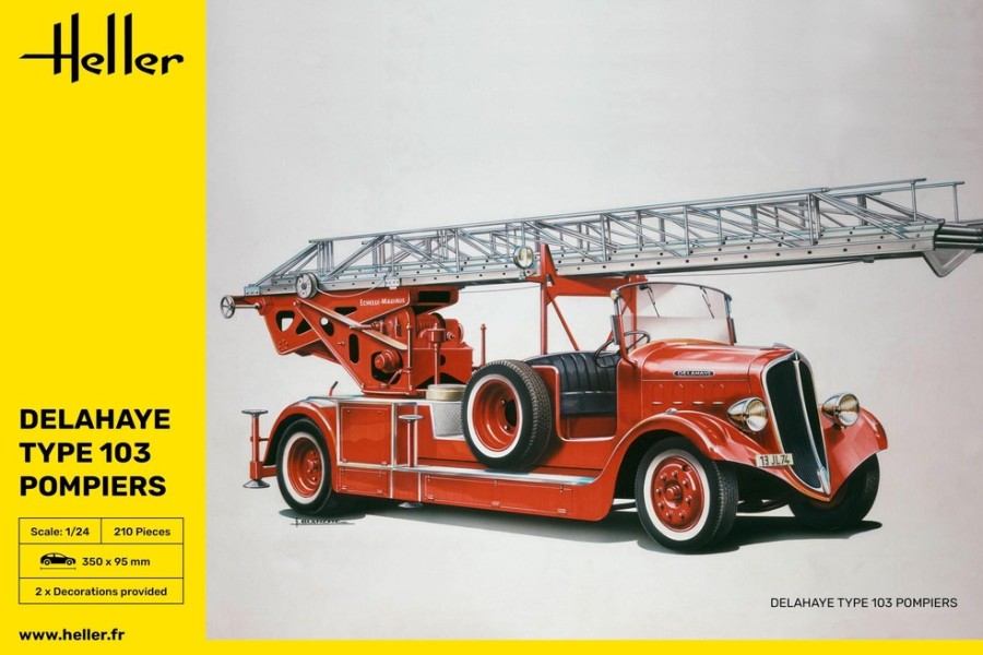 Vehicules Heller | Delahaye Type 103 Pompiers (80780)