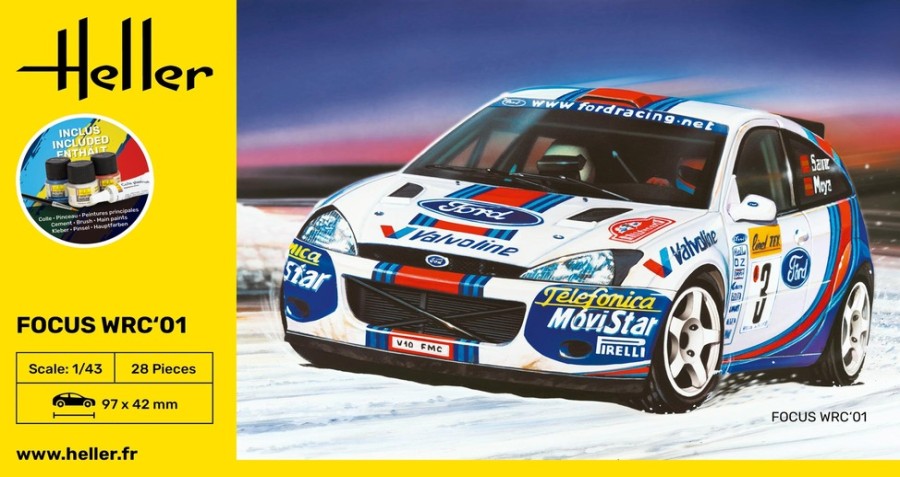 Vehicules Heller | Kit De Demarrage Focus Wrc'01 (56196)