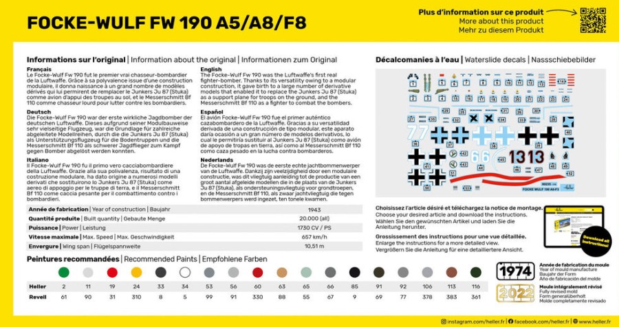 Aviation Heller | Fw190 A5/A8/F8 (80235)