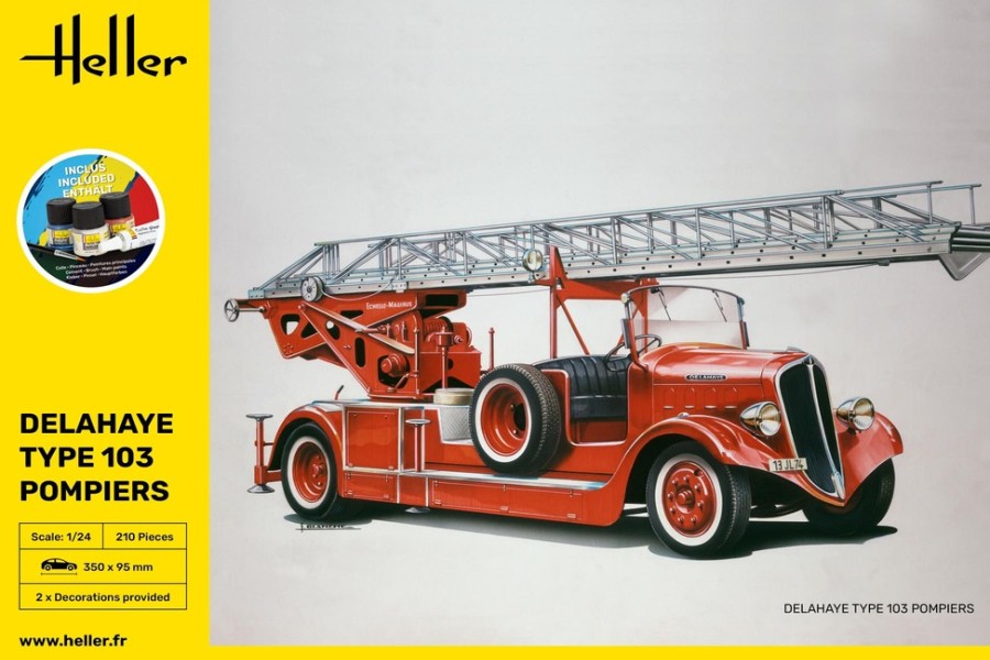 Vehicules Heller | Starter Kit Delahaye Type 103 Pompiers (56780)